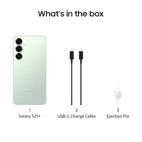 SAMSUNG Galaxy S25 Cell Phone, 256GB Smartphone, Unlocked Android, AI Night Mode Camera, Snapdragon 8 Elite Fast Processor, ProScaler Display, 4000mAh Battery, 2025, US 1 Yr Warranty, Silver Shadow