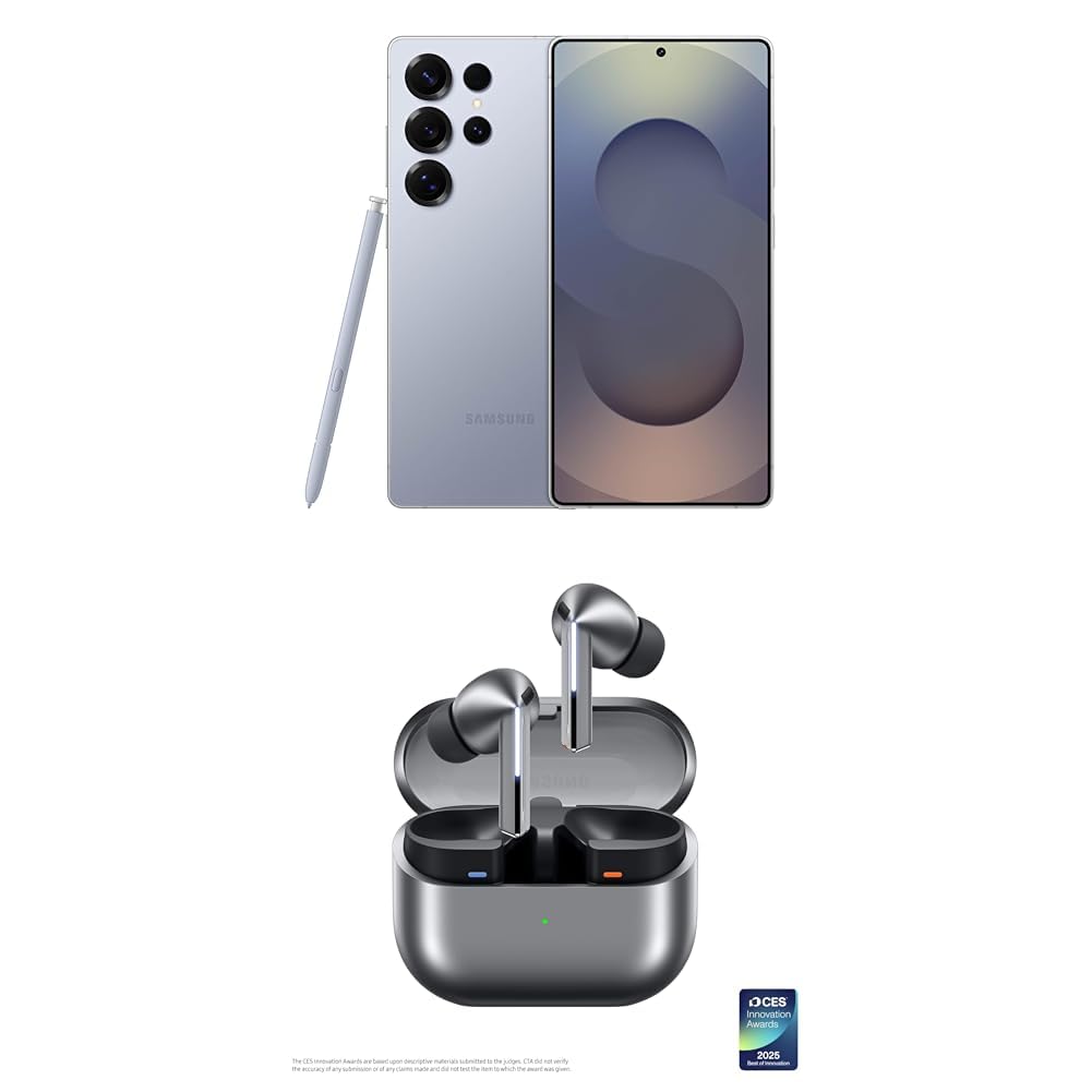 SAMSUNG Galaxy S25 Cell Phone, 256GB Smartphone, Unlocked Android, AI Night Mode Camera, Snapdragon 8 Elite Fast Processor, ProScaler Display, 4000mAh Battery, 2025, US 1 Yr Warranty, Silver Shadow