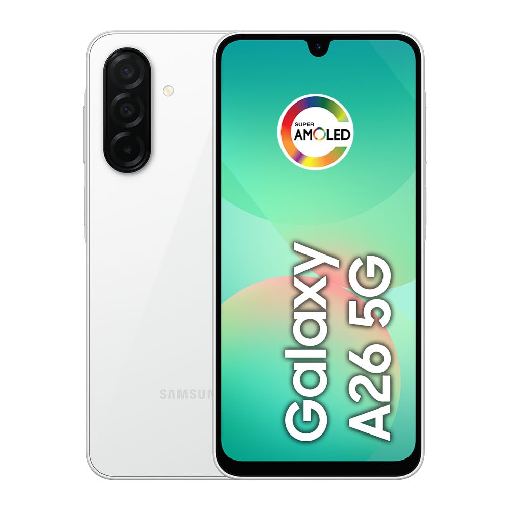 SAMSUNG Galaxy A26 5G 2025 with AI | 256GB, 8GB, Dual SIM | 6.7" 120Hz AMOLED, IP67 Water Resistant, Android 15 | International Model Factory Unlocked for T-Mobile, Global | 25W Charger Bundle (Black)