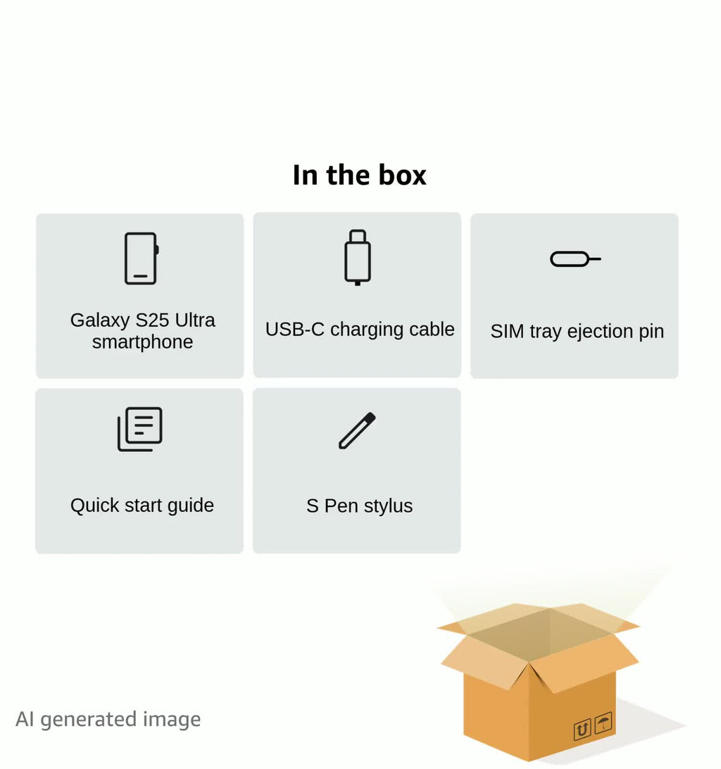 SAMSUNG Galaxy S25 Cell Phone, 256GB Smartphone, Unlocked Android, AI Night Mode Camera, Snapdragon 8 Elite Fast Processor, ProScaler Display, 4000mAh Battery, 2025, US 1 Yr Warranty, Silver Shadow