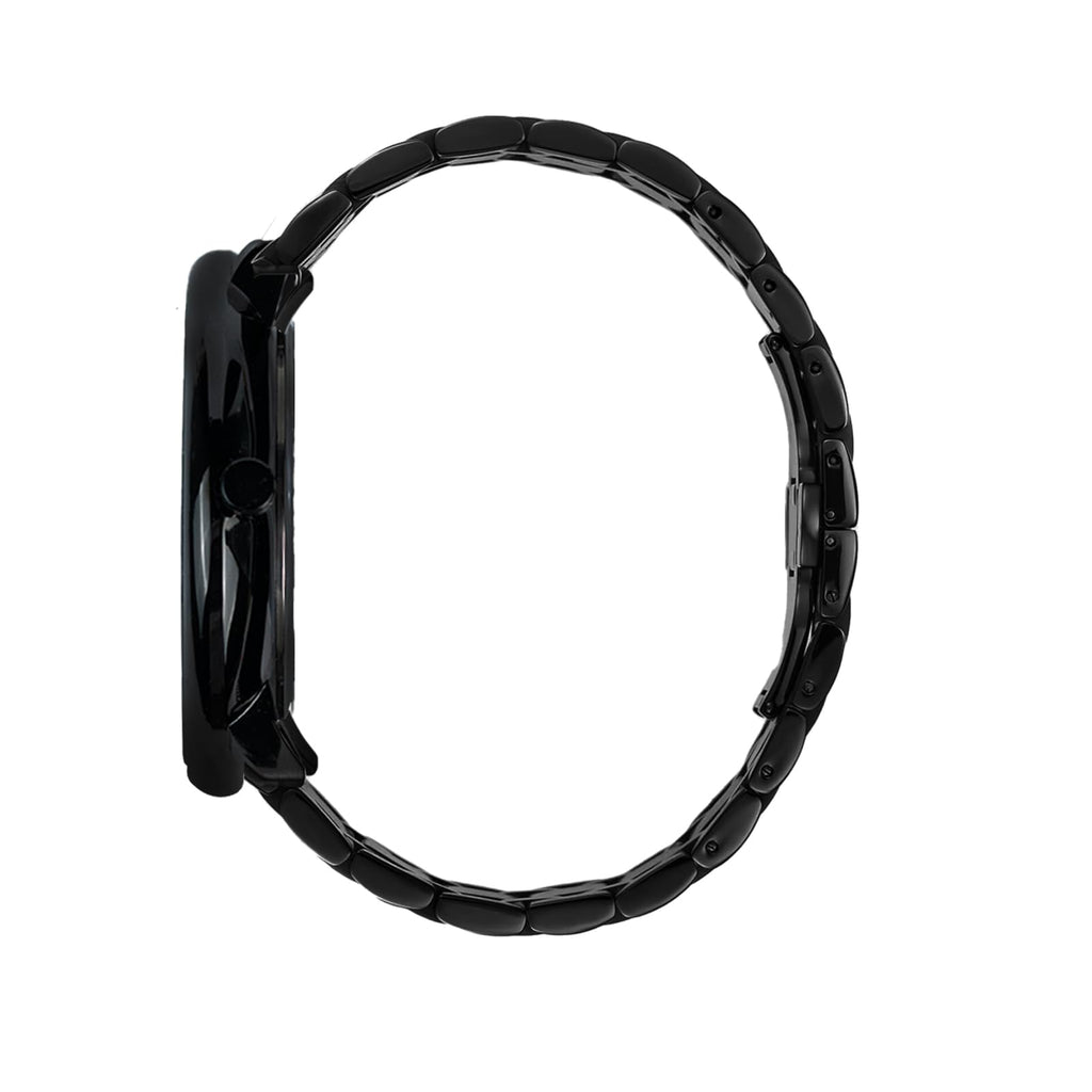 Mens Watches Ultra-Thin Minimalist Waterproof-Fashion Wrist Watch for Men Unisex Dress with Stainless Steel Band-Black Hands