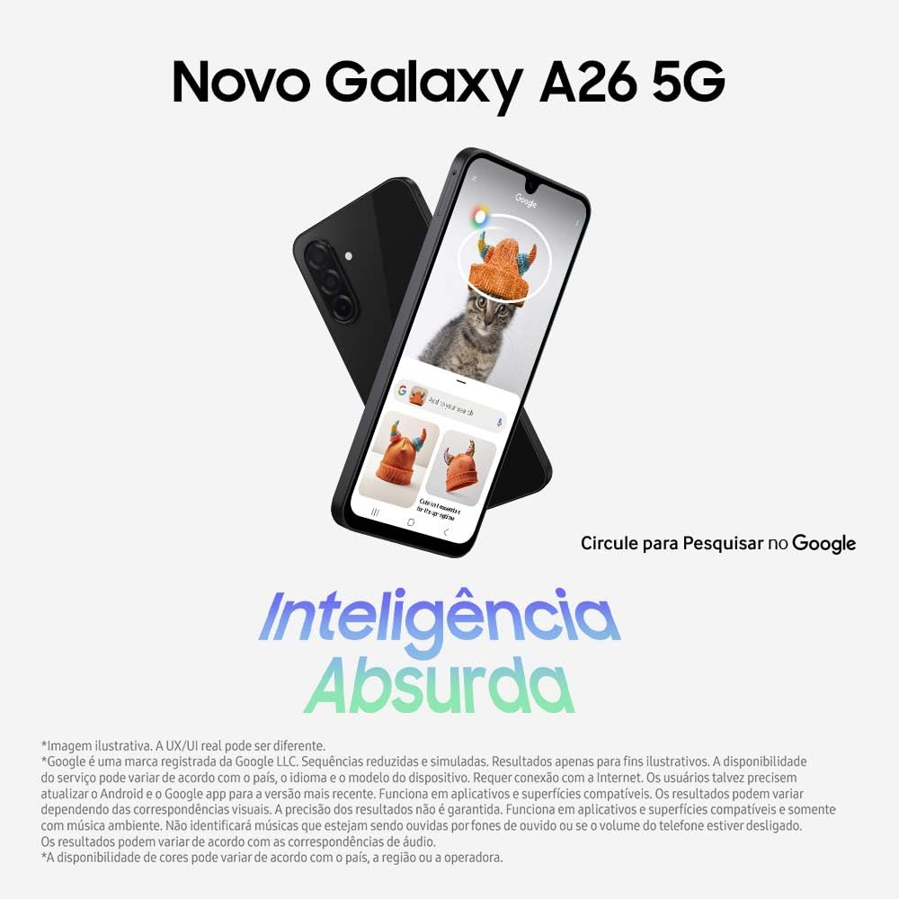 SAMSUNG Galaxy A26 5G 2025 with AI | 256GB, 8GB, Dual SIM | 6.7" 120Hz AMOLED, IP67 Water Resistant, Android 15 | International Model Factory Unlocked for T-Mobile, Global | 25W Charger Bundle (Black)