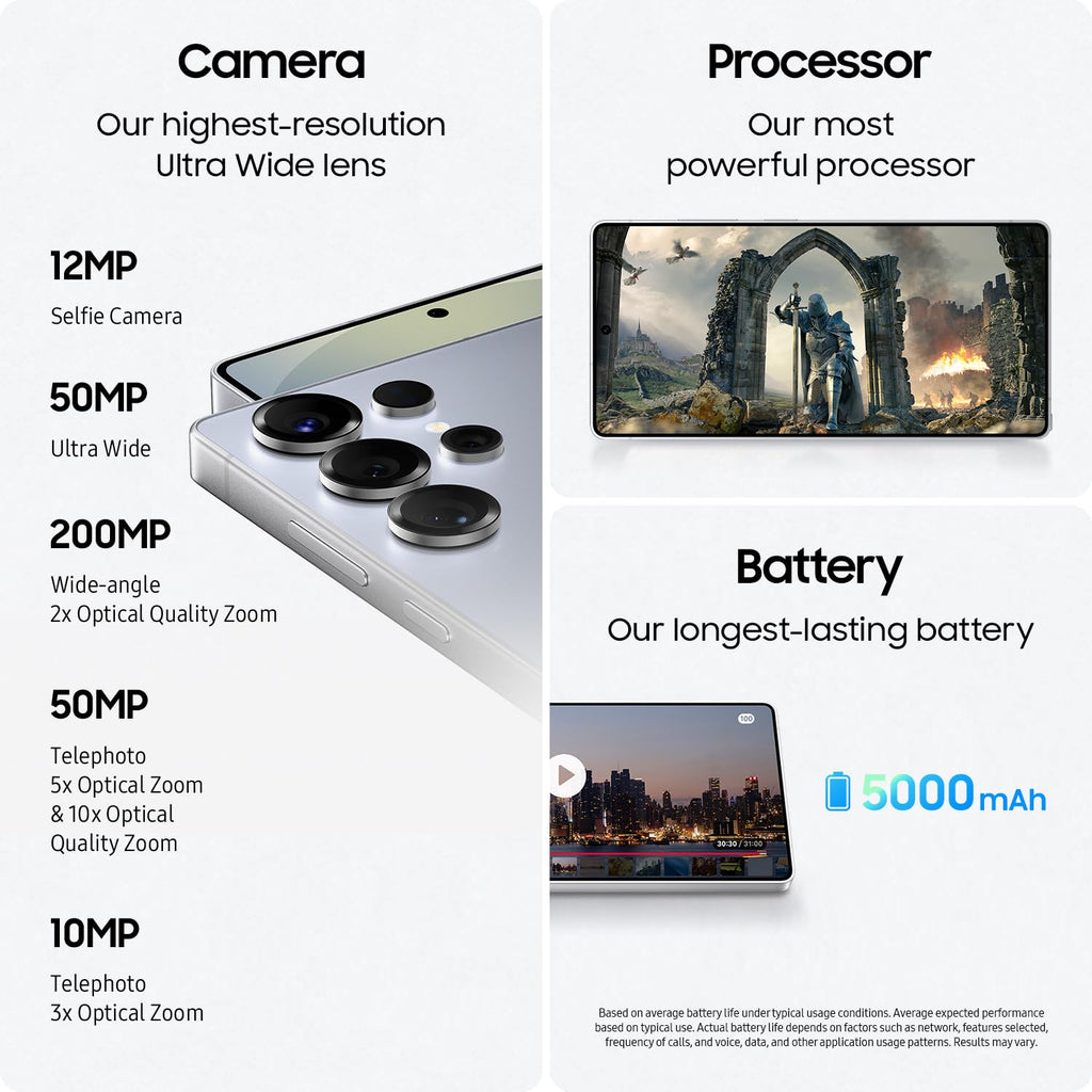 SAMSUNG Galaxy S25 Cell Phone, 256GB Smartphone, Unlocked Android, AI Night Mode Camera, Snapdragon 8 Elite Fast Processor, ProScaler Display, 4000mAh Battery, 2025, US 1 Yr Warranty, Silver Shadow